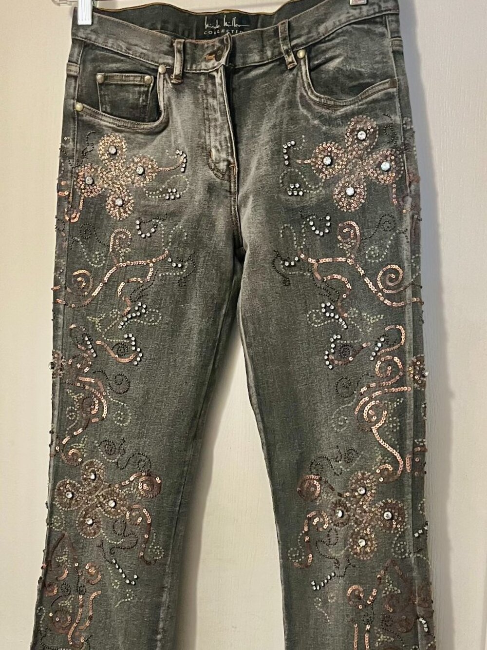 Nicole Miller Collection Sequin Jeans